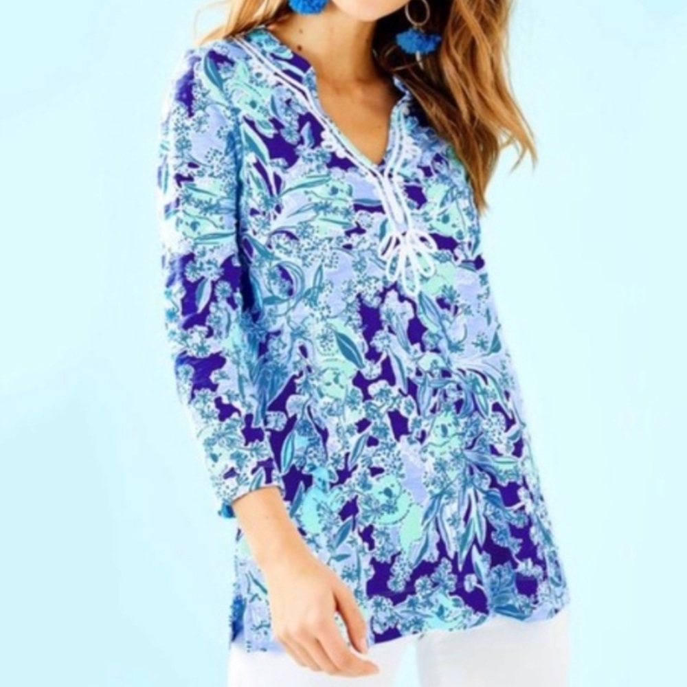 Lilly Pulitzer Kaia Tunic XXS Koalafication NWT